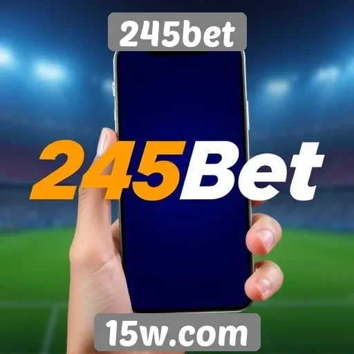 Experiência mobile no site 245bet